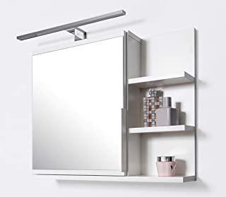 Recensioni di specchio da bagno con mensola e luci